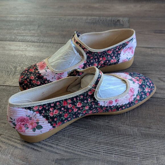 Hot Chocolate Designs Chocolaticas Women's Mary Jane Flat Shoes Rose Garden EU40 - Picture 6 of 14